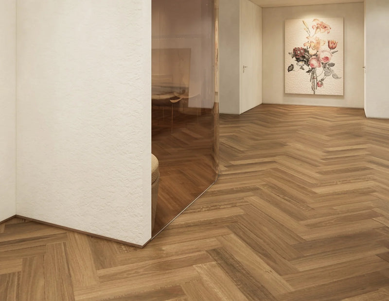 Decoline Floors Luxury SPC Herringbone Hybrid 7mm - Spotted Gum